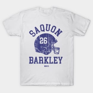 Saquon Barkley New York G Helmet Font T-Shirt